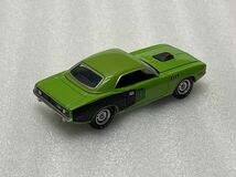 即決 グリーンライト Greenlight 1/64 プリマス ヘミ クーダ Plymouth Hemi Cuda 1971 グリーン 中古品 希少 絶版_画像2