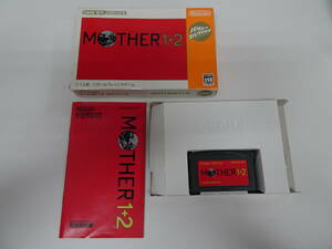 GBA ゲームボーイアドバンスソフト MOTHER1+2 バリューセレクション 箱・説明書付き 激安1円スタート