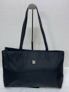 GIANNI VERSACE Gianni Versace bag tote bag nylon black inside side Logo 