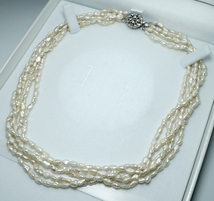 ◆天然パール 3本セット 61.5cm 44cm 54cm SV セミロング ネックレス 宝石 ジュエリー jewelry_画像6