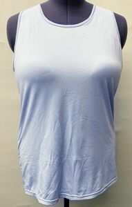 CR12107 IBK⑥[ special price ] new goods with translation large tank top 6Lnyu Anne s blue cup attaching . sweat speed .UV cut easy lady's 