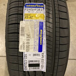 収納袋付 送料無料 新品 4本セット (MP0203.8) 245/45R19 98V GOODYEAR EAG RS-A2 2020年以降製造 245/45/19 夏タイヤ