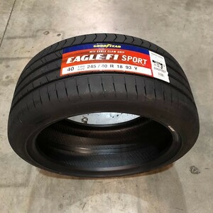 収納袋付 送料無料 新品 4本セット (MP0259.8) 245/40R18 93Y GOODYEAR EAGLE F1 SPORT FP 2020年以降製造 屋内保管 245/40/18 夏タイヤ