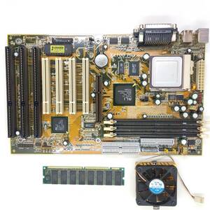 XA100Plus AMD-K6TM-2 動作確認済み Iwill Socket7 CPU:AMD-K6-2 400AFQ 64MB 中古 マザーボード (送料無料