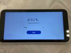 Galaxy 5G Mobile Wi-Fi SCR01　ポケットWi-Fi ホワイト 本体のみ 中古品　初期化済 #193759-252