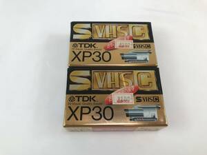 *[ unused * unopened goods ]TDK S-VHS-C videotape 2 pcs set XP30 #196338-12