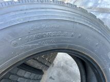 BRIDGESTONE 11/70R22.5 14PR M801 # 再生ミックス4本、2019年2本と2020年2本、10.91mm前後_画像6