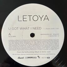 ラトーヤ/LETOYA/U GOT WHAT I NEED/レコード/中古/DJ/CLUB_画像1