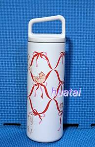 * Taiwan newest *2024 year Starbucks STARBUCKS Valentine cat cat stainless steel tumbler stainless steel bottle cup white A 473ml