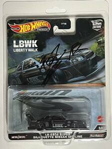 ホットウィール Hot Wheels スカイラインer34 スーパーシルエット チェイス 加藤さんのサイン入り LBWK リバティーウォーク RLC