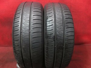 タイヤ 2本 195/65R15 ダンロップ エナセーブ ENASAVE RV 505 2021年 ワンボックス ステーションワゴン バリ山 溝アリ 送料無料★14577T