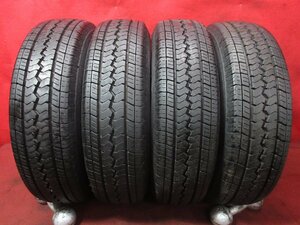 タイヤ 4本 195/80R15 107/105 LT TOYO V-02E 2022年 ハイエース レジアス キャラバン NV350 バリ バリ山 溝アリ 送料無料★14596