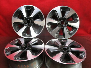 中古 ホイール 4本 スバル フォレスター SJ5 純正 17×7J 5穴 PCD 100 +48 ハブ径 56◆4345H(H3) 17インチ 中古ホイール