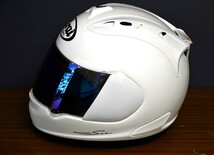 NY1-171【現状品】Arai HELMET　アライヘルメット　PbSNCRX-7RR5　フルフェイス　ヘルメット　サイズ：61-62　ホワイト　中古品　保管品_画像7