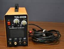 AY1-102 TIG溶接機　セット売り TIG-200M　溶接 溶接機 DC INVERTER TIG WELDER 直流 インバーター　動作未確認_画像2