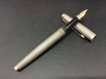 S1220　PARKER パーカー STERLING CAP&BARREL USA 万年筆 ペン先 14K XF スターリング シルバー 筆記用具 筆記未確認_画像1