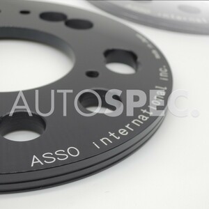 FIAT　ABARTH　マルチフィッティングスペーサー　8mm　PCD98　4H　5H　2pcs　ASSO　AlfaRomeo　アルファロメオ　アバルト　フィアット