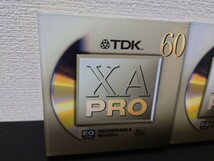 即決　希少　当時物　送料無料 　新品未開封品　TDK XA PRO ７４分　６０分　２枚セット_画像5