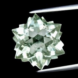 天然グリーンアメジスト 4.01 Ct カラット スノーフレイク