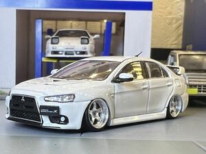 大人気　ホビージャパン　三菱　ランサーエボリューションⅩ エボⅩ　SSR シャコタン　カスタム品　1/64 ユーロ　スタンス　ラリー　WRC