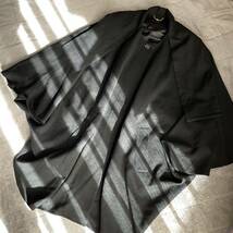 ユキトリイ　ポンチョ　コート　ゆったりサイズ　黒　XL_画像3