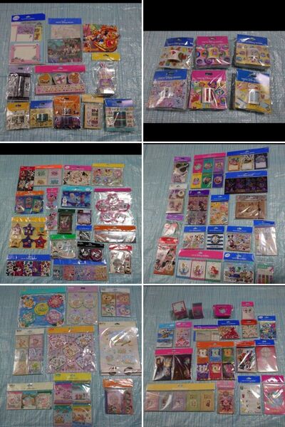ディズニーリゾート メモ帳 レターセット 付箋 ロールシール マスキングテープ 大量まとめ売り