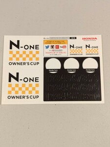 N-ONE　ステッカー　★　N-ONE Owner´s Cup　★　ミニ ゼッケン ステッカー　★　HONDA　ホンダ　HRC　Racing　N-BOX　N-WGN