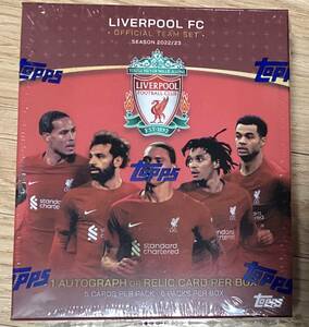 【未開封ボックス】2022/23 Topps Liverpool FC Team-Set 直筆サイン レリック ジャージ ジェラード gerrard サラー Salah リバプール 