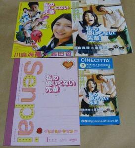 劇場版　私の優しくない先輩　パンフレットチラシ2枚　川島海荷　金田哲　入江甚儀　未読品