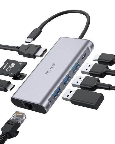 Cハブアダプター 9イン1 USB Cアダプター Type Cアダプター ハブ HDMI Type-C