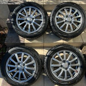 スタッドレスタイヤ・ホイル　4本セット　ダンロップ　ウィンターマックス　155/65R14 