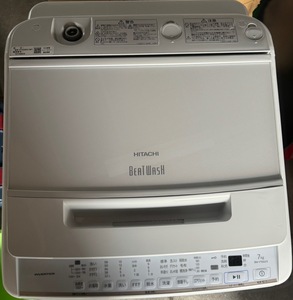 【特価セール】HITACHI/日立 全自動洗濯機 ビートウォッシュ BW-V70GE9 2021年製 7kg ナイアガラ ビート洗浄 つけおきプラス