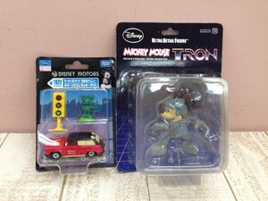 ◇ディズニー 《未使用品あり》トミカミッキーマウス フィギュア 2点 TRON ラグーンワゴン 7P41 【60】