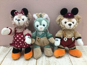 ディズニー TDS ダッフィー シェリーメイ ジェラトーニ ぬいぐるみバッジ 3点 8F38 【60】