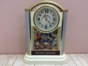 ◇ディズニー ミッキーマウス 置時計 1点 ミニー ドナルド グーフィー 7G89 【80】