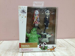 ◇ディズニー 《未開封品》ナイトメアビフォアクリスマス フィギュアセット スケッチブックオーナメント 9P115 【60】