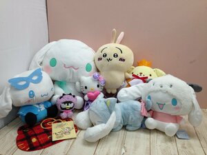 ◇キャラクター 《大量セット》シナモロール ハローキティ ポムポムプリン ちいかわ ぬいぐるみほか 10点 9P91 【大型】