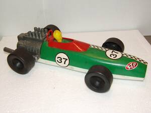  Showa Retro Formula car green minicar leaf volume type race car plastic /BL29Yo