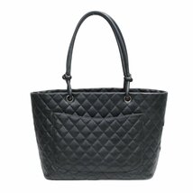 【美品】CHANEL シャネル カンボンラージ ラムスキン ブラックｘブラックショルダーバッグ【金沢店】_画像2