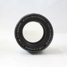 【外観良品/訳あり品】コニカ KONICA FM /HEXANON 52mm F1.4 レンズセット 現状品 ジャンク (S465)_画像8