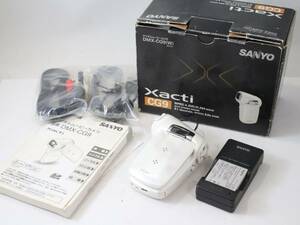 【希少元箱付き/良品/動作品】サンヨー SANYO Xacti DMX-CG9 MPEG-4 ザクティ　デジタルビデオカメラ デジタルカメラ (S478)