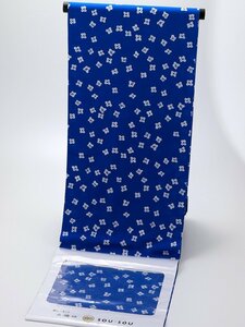 * Toray si look * сделано в Японии sousou длинное нижнее кимоно ткань полиэстер синий земля jp-88-c