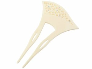 # ornamental hairpin 2 ps difference .# chopsticks type . hair ornament Sakura white r2-631-D[ Japanese clothes kimono coming-of-age ceremony ]