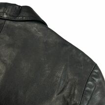 美品 GAP ギャップ 90s vintage レザーテーラードジャケット サイズXS/M相当 ブラック 牛革 細かなスレ有 美シルエット 人気 肉厚 A3113_画像8