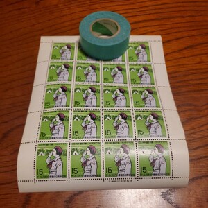 【36】記念切手セット　ガールスカウト運動50周年記念　1970　　【ネコポス】