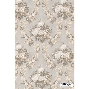 輸入壁紙 Eijffinger The Bloominghouse 6 361131 フラワー 花 エレガント グレー52cm×10m【80サイズ】