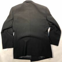 新品 定価3.9万【サイズAB7XL★Kanebo礼服】4Bダブルスーツ 漆黒フォーマル 背抜き ノーベンツ 2タック アジャスター付き ウール100%_画像5