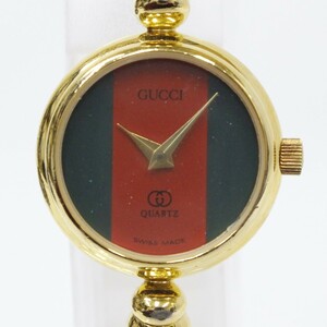 【GUCCI】 グッチ シェリーライン 2047L QZ クォーツ レディース ジャンク 2310-N0070K(NT)