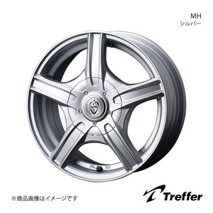 Treffer/MH フィット GE6/7/8/9 アルミホイール1本【15×6.0J 4-100/114.3 INSET45 シルバー】0033591