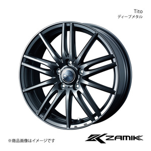 Zamik/Tito シーマ F50 FR アルミホイール1本【16×6.5J 5-114.3 INSET40 ディープメタル】0037591